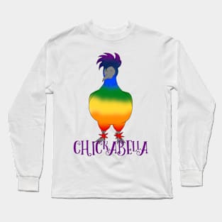 Happy Chickabella with name Long Sleeve T-Shirt